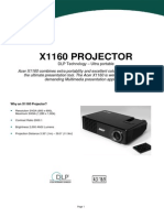X1160 Projector: DLP Technology - Ultra Portable