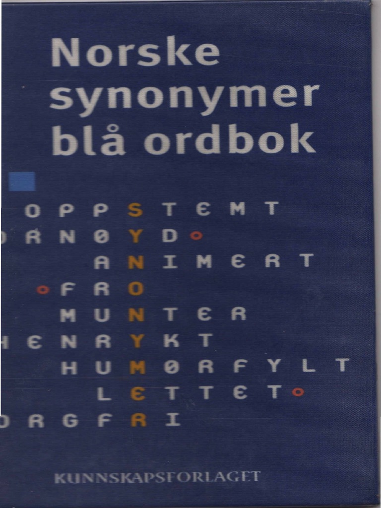 13 Norske synonymer blå ordbok