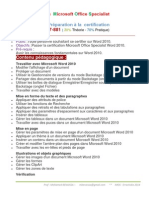 Objectifs-FormationMOS Word2010 PDF