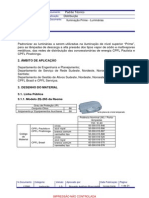 Padrão técnico para luminárias de distribuição Prime