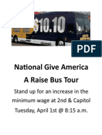 Give America A Raise Rally - April 1 in Springfield