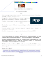 Incidências sobre Férias - Procedimentos