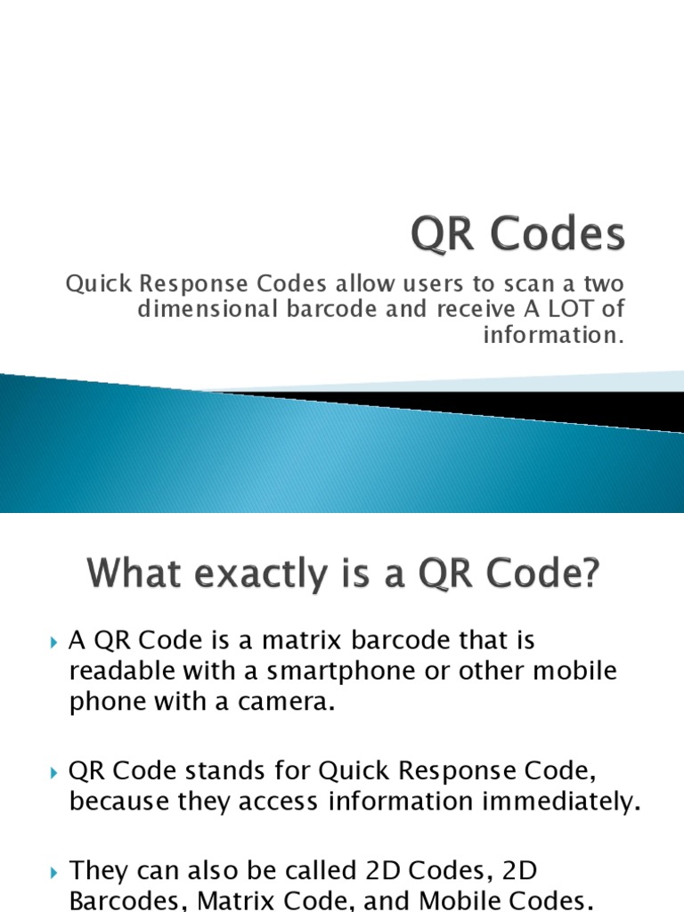 qr codes presentation | Qr Code | Computing