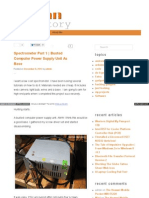 Spectrometer Part 1 - Busted Computer Power Supply Unit As Base