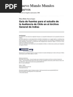 Fuentes Audiencia de Chile en AGI