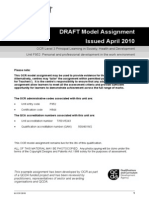 69715 Unit f952 Personal and Professional Development in the Work Environment Model Assignment Qcda Endorsed