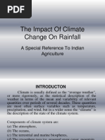 The Impact of Climate Change On Rainfall: A Special Reference To Indian Agriculture