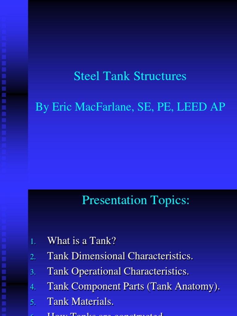 Steel Tank Design and Construction Guide | PDF