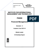 Financial Management PGDM 2013-14