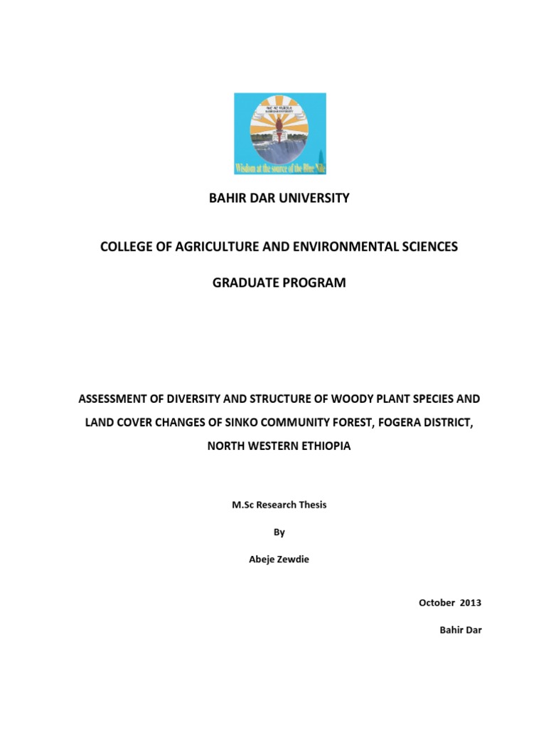 Community forestry thesis picture