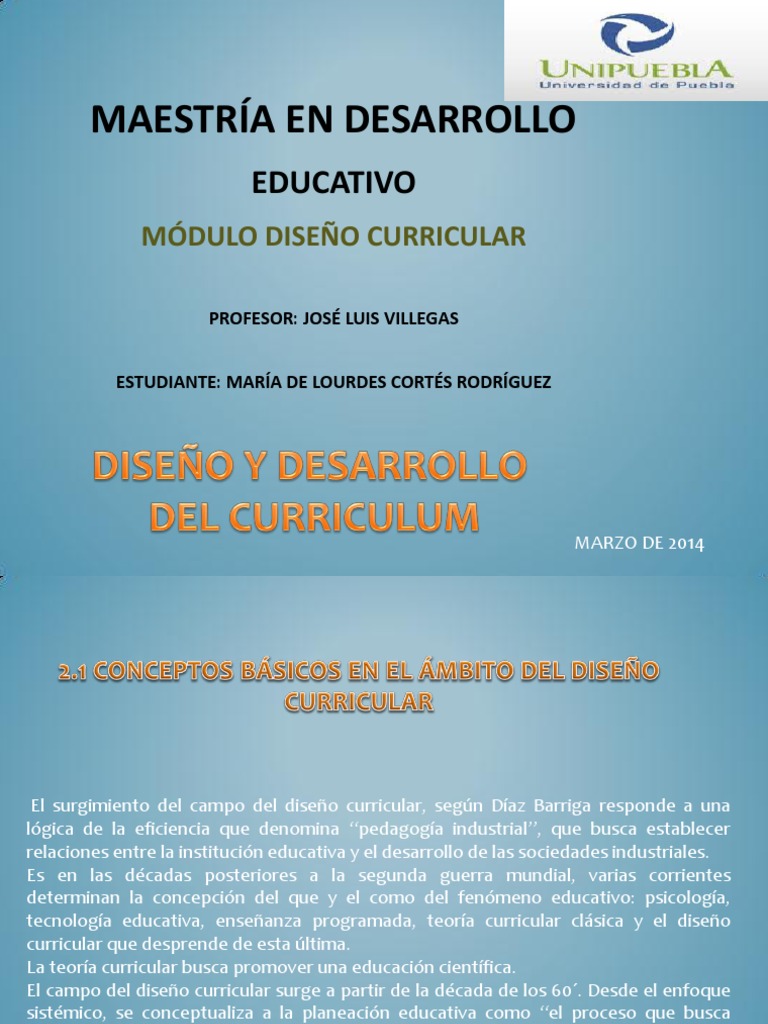 Diseño y Desarrollo Curricular Efectivo | PDF | Plan de estudios | Diseño