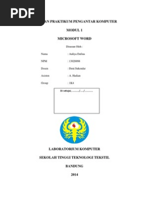 Laporan Praktikum Pengantar Komputer