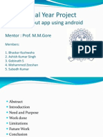 Final Year Project: Workout App Using Android