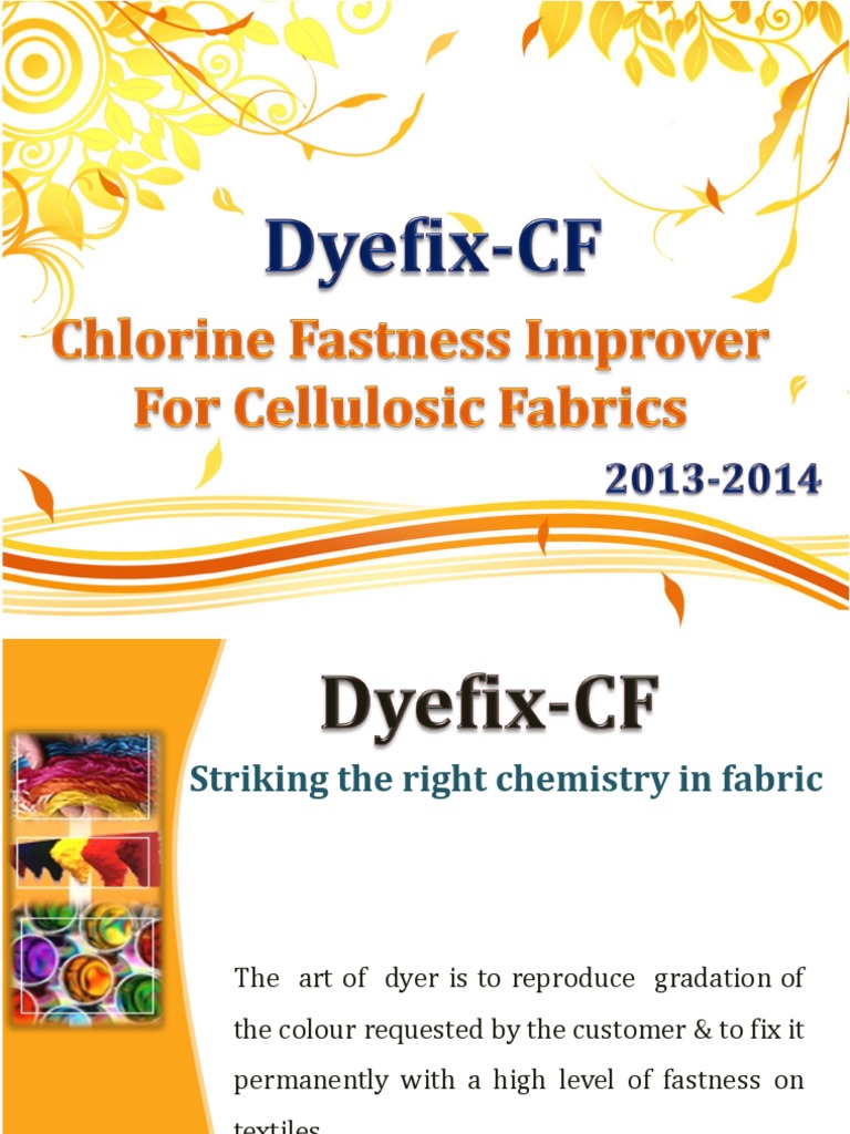 DyefixCF Chlorine Fastness ImproverFor Cellulosic Fabrics PDF
