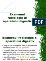 Examenul Radiologic Al Aparatului Digestiv