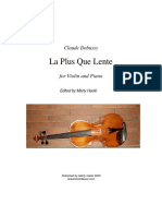 Debussy La Plus Que Lente Violin