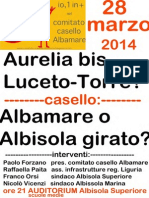 CCA - 2014 03 28 - ALBISOLA Auditorium La Massa - casello Albamare - casello Albisola girato - Aurelia bis e sua prosecuzione
