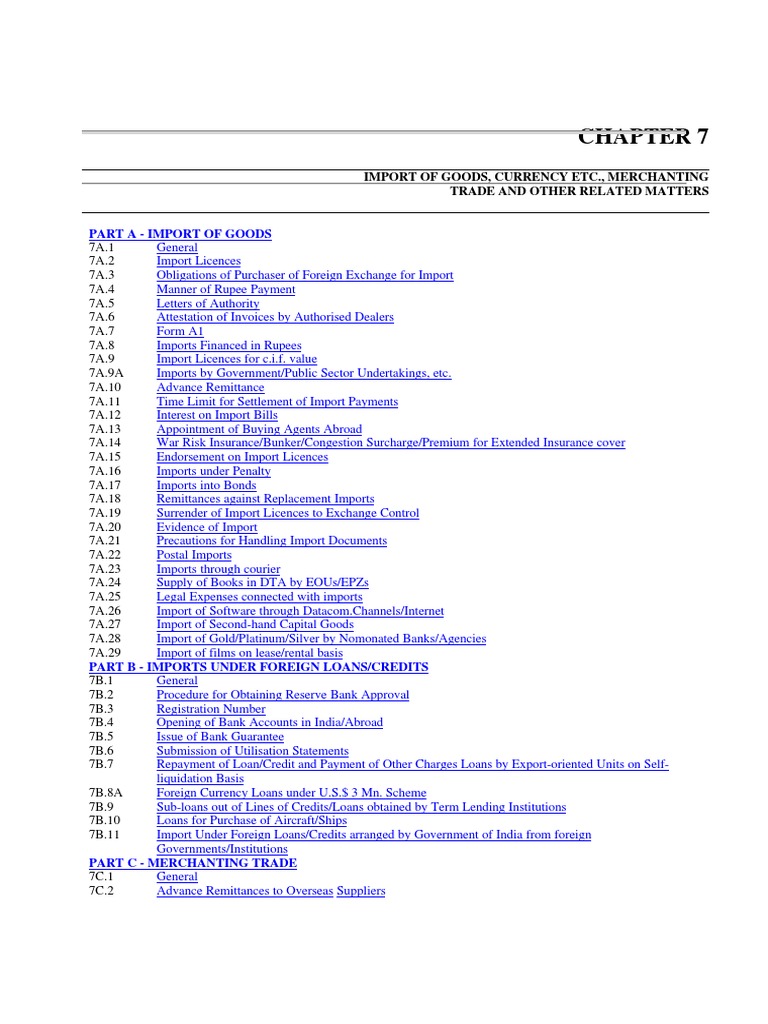 Import Procedures and Licences in India | PDF