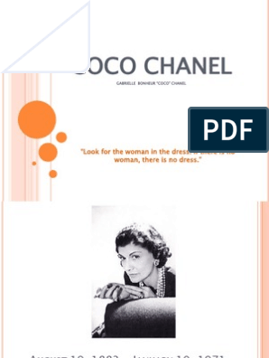 Coco Chanel, PDF, Fashion