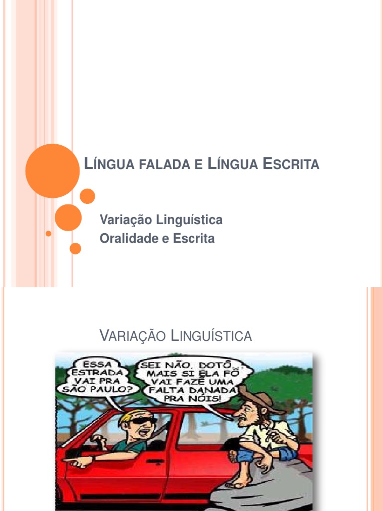 Diferenças entre Língua Falada e Escrita | PDF | Escrita | Comunicação