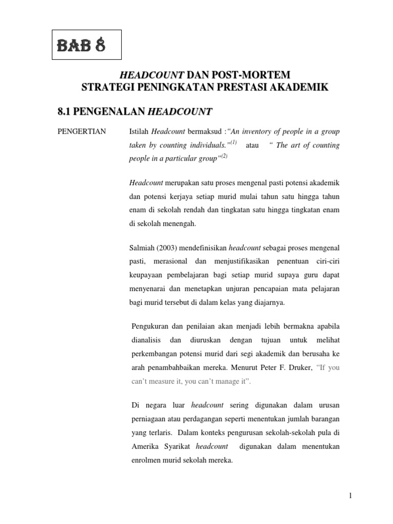 Strategi Headcount Pdf