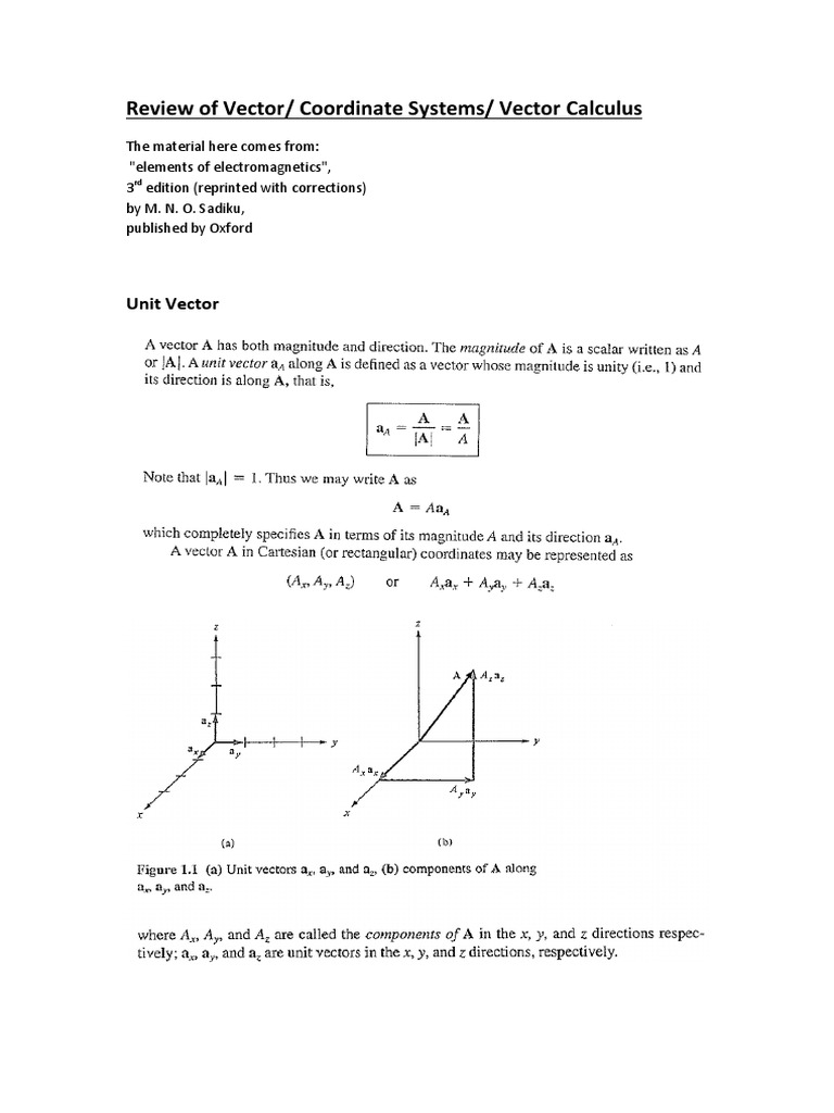 Review of Vector | PDF | Science & Mathematics
