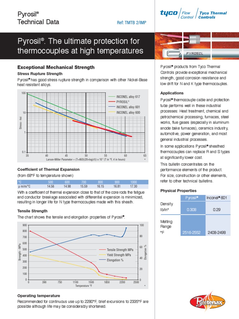 Pyrosil | PDF | Thermocouple | Alloy