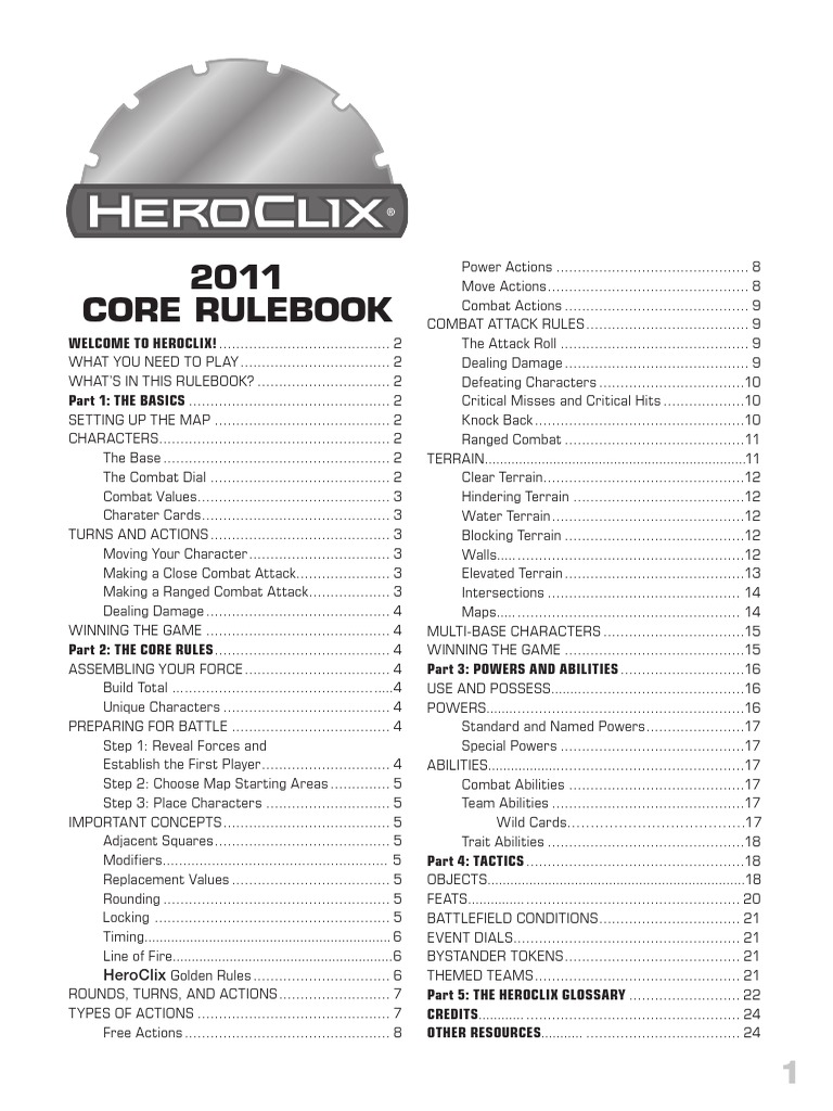 2011 Core Rulebook | PDF