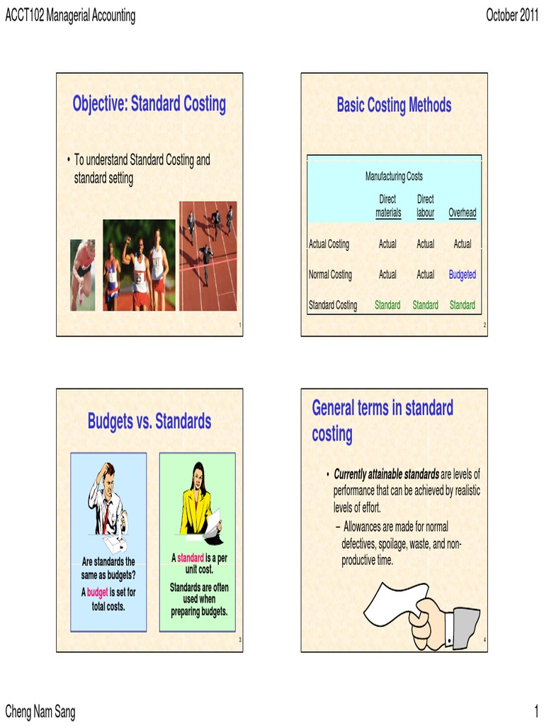 Understanding Standard Costing Methods | PDF | Management Accounting ...