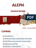Prezentare Aleph Studenti_control Seriale