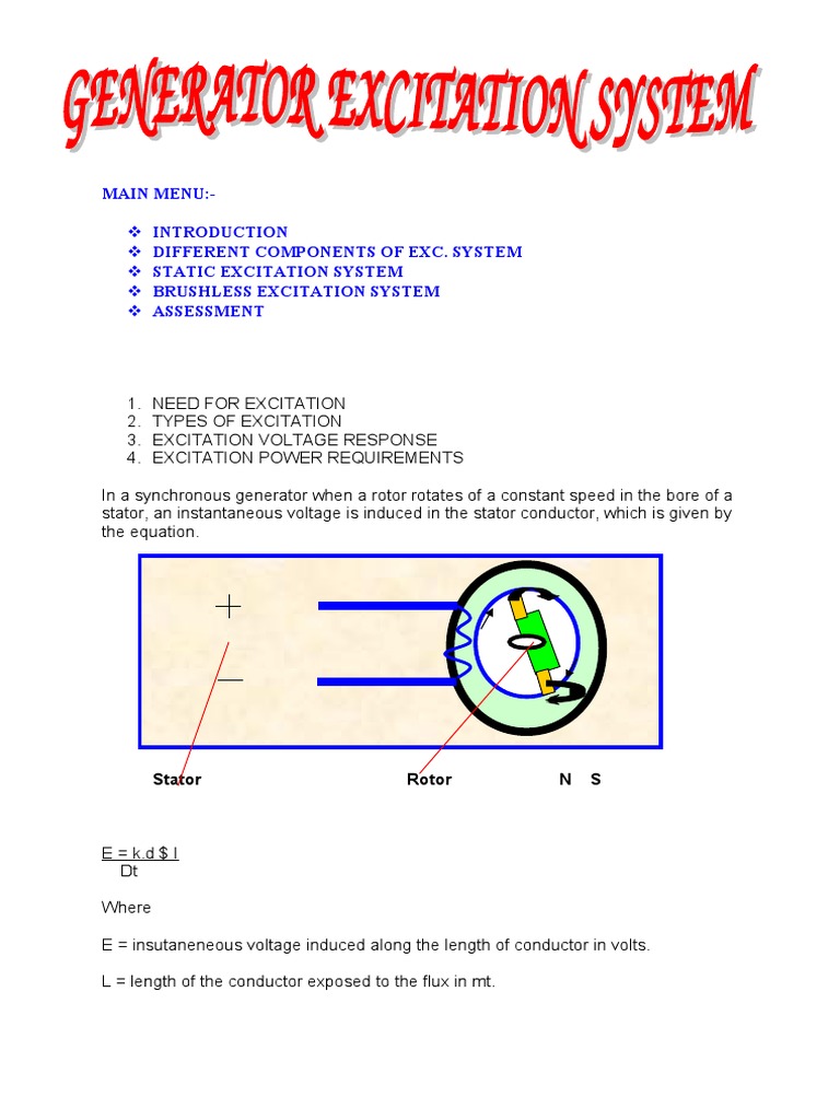 Generator Excitation System Rectifier Direct Current