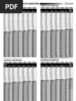 Pace 349 Schedule Fare Bus