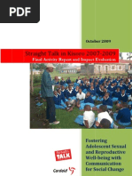 Download Straight Talk in Kisoro 2007-2009 Fostering Adolescent Sexual and Reproductive Well-being with Communication for Social Change by Straight Talk Foundation SN21521928 doc pdf