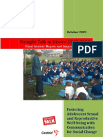 Straight Talk in Kisoro (2007-2009) : Fostering Adolescent Sexual and Reproductive Well-Being With Communication For Social Change