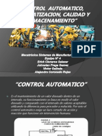 Control Automatico, Automatizacion, Calidad y Almacenamiento