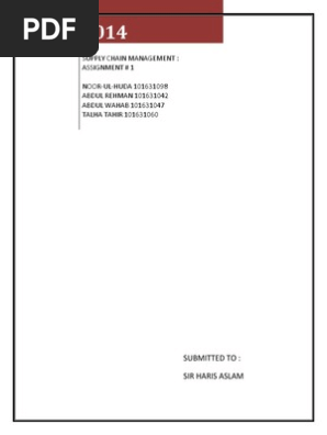 Supply chain management sunil chopra 7th edition picture