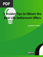 5 Insider Tips to Obtain the Best Life Settlement Offers
