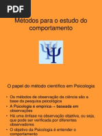 Métodos para o estudo do comportamento