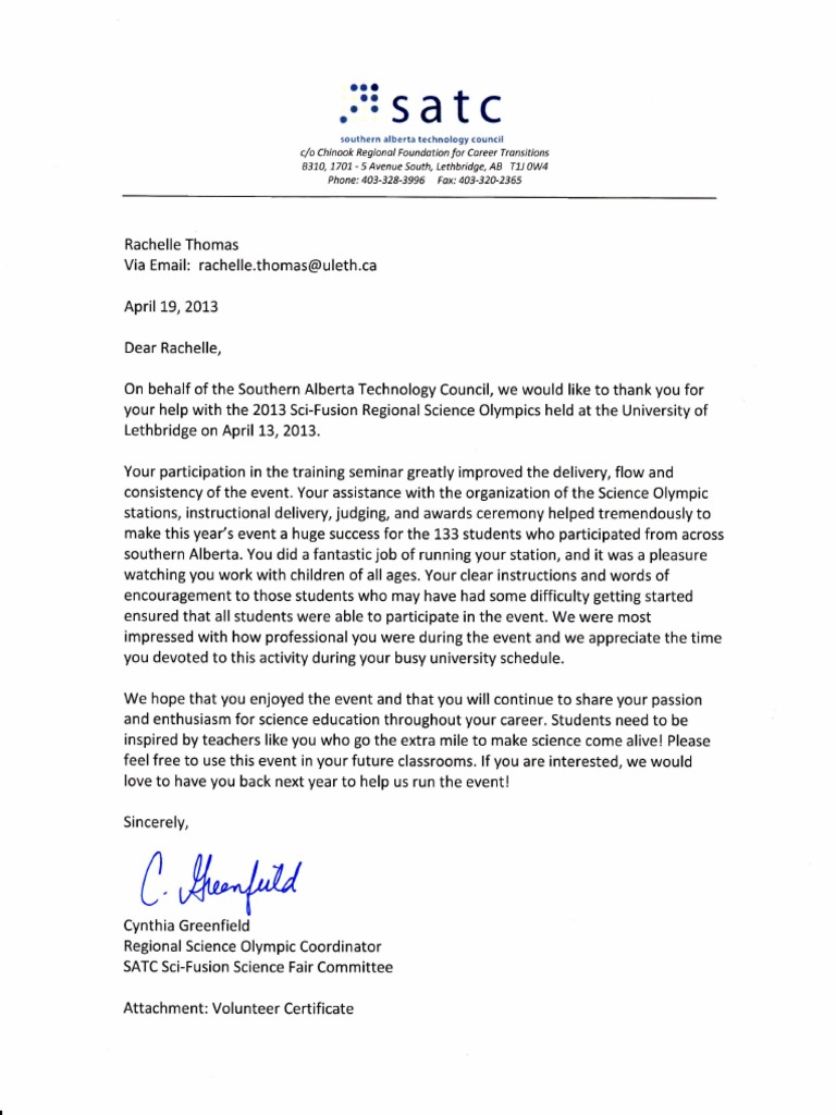 Reference Letter Cynthia Greenfield | PDF