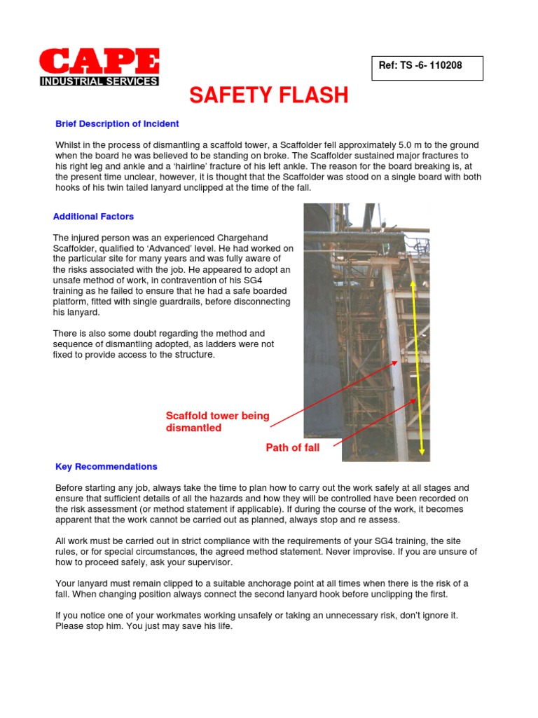 Scaffold Safety Flash | PDF
