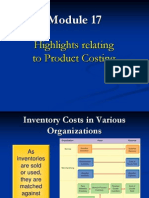MBA 6011 Product Costing Highlights Mod 17