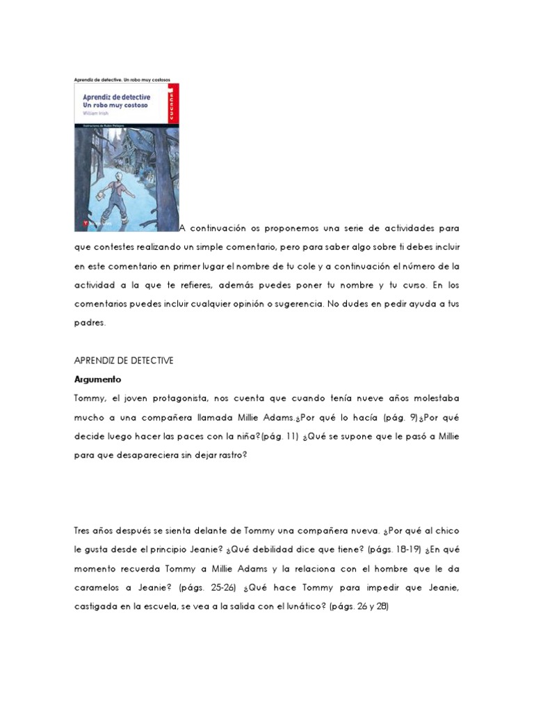 Libro Aprendiz De Detective Un Robo Muy Costoso Pdf