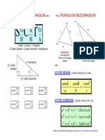 Trigonometria en Triangulos Rectangulos y Oblicuangulos