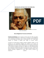 Breve Biografia de Francisco de Miranda