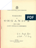 Nozioni Di Organica - 1941