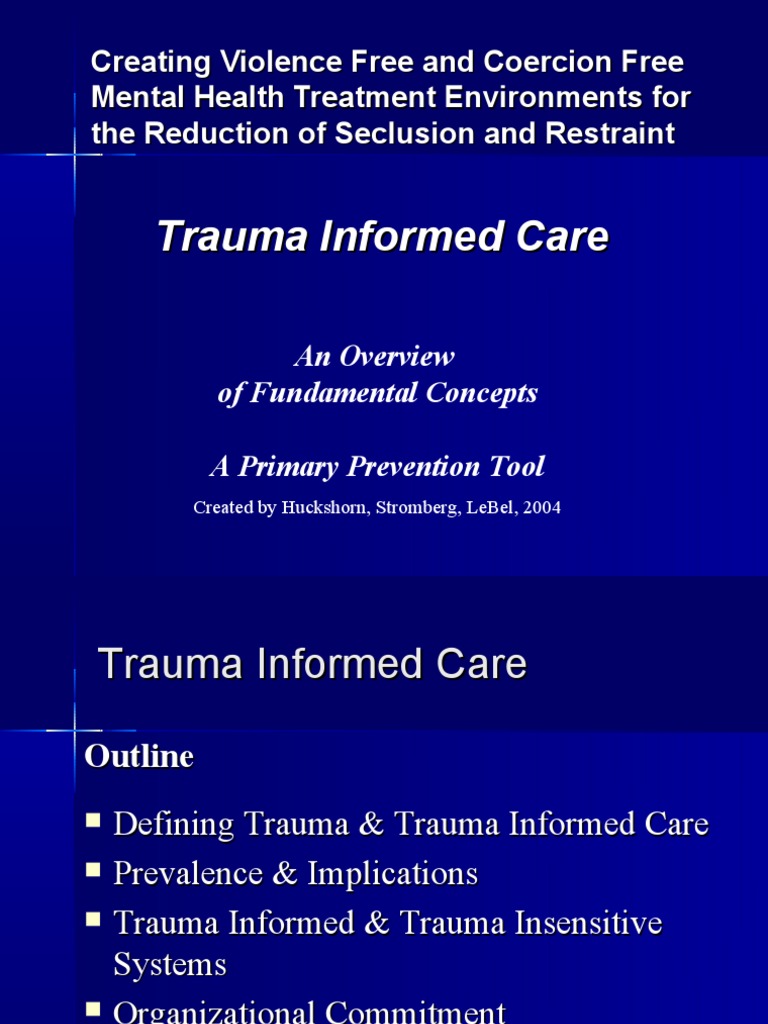 NDRN-Trauma Informed Care | PDF | Psychological Trauma | Posttraumatic ...