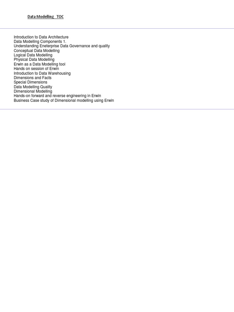 Data Modelling and Warehousing Guide | PDF | Computers | Technology ...