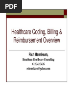 Healthcare Coding Billing Reimbursement Overview