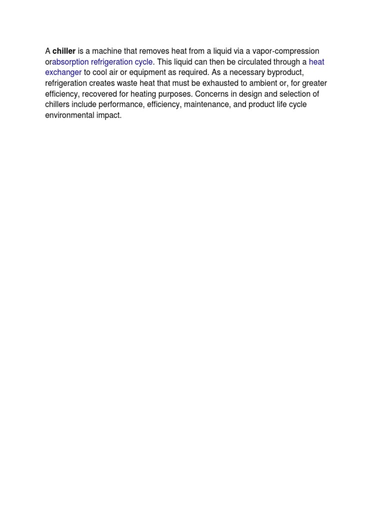 Absorption Refrigeration Cycle Heat Exchanger | PDF | Science ...