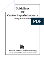 Guideline For Centre Suptd (Theory)